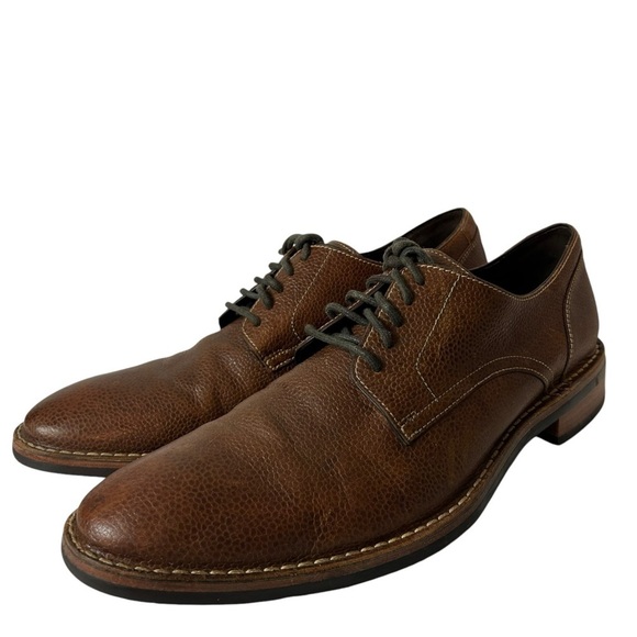 Cole Haan Mens Oxford Brown Leather Shoes Size 13M